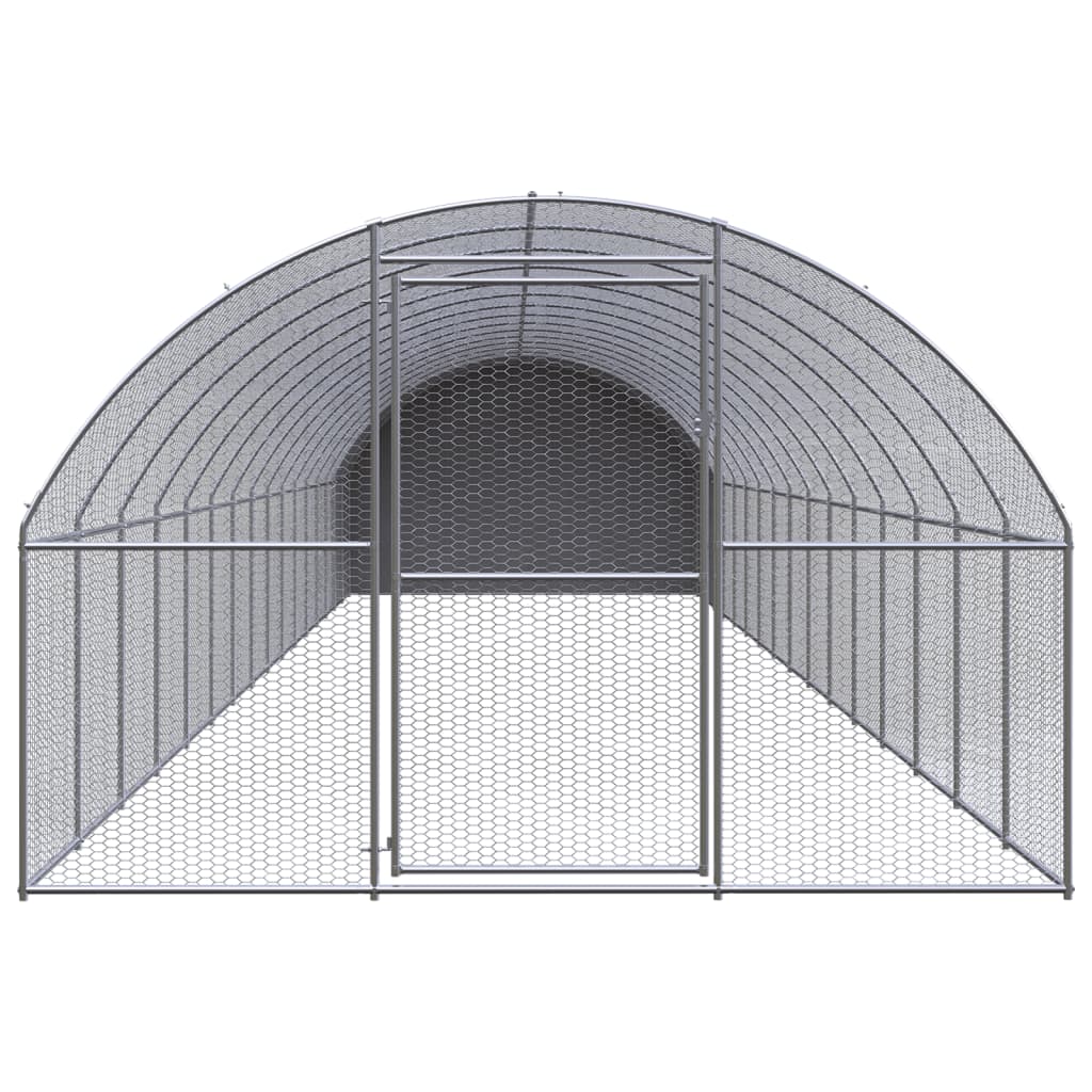 VidaXL Hühnerstall 3x16x2 m aus verzinktem Stahl