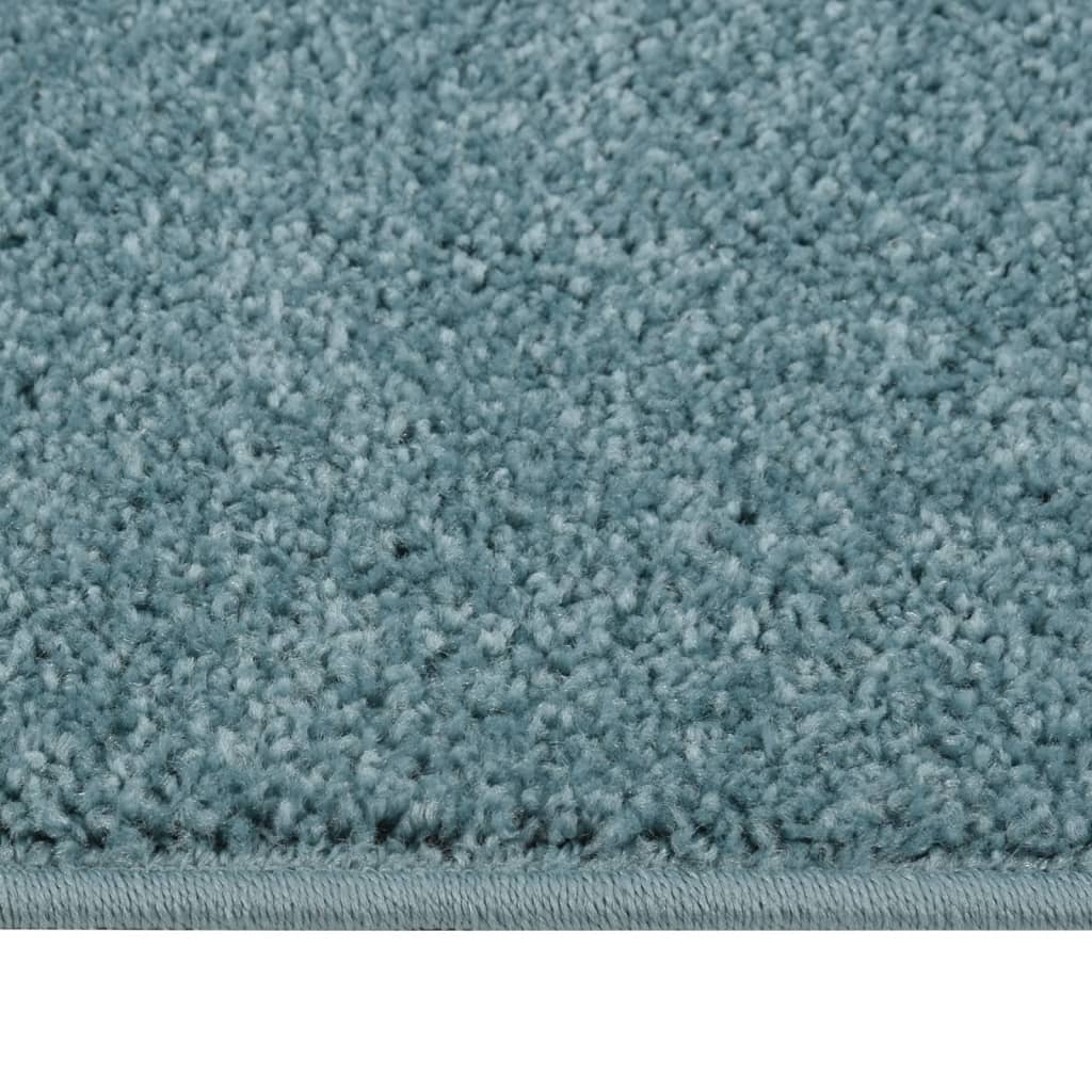 Vidaxl Teppich Kortpolig 200x290 cm blau