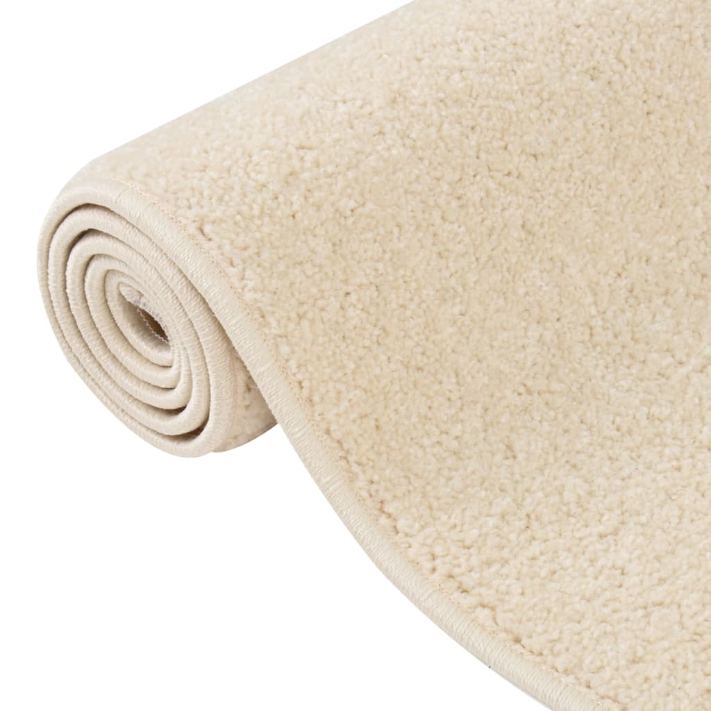 Vidaxl Teppich Kurzwolke 200x290 cm creme -colored