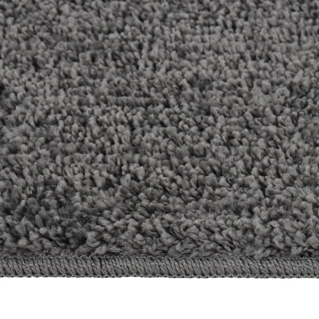 Vidaxl Teppich Shaggy Anti-Rutsch 140x200 cm dunkelgrau