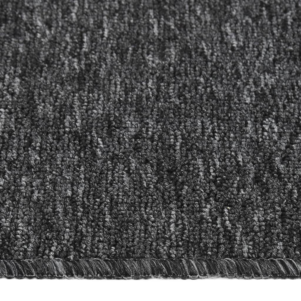VIDAXL-Treppenmatten 15 St. Anti-Rutsch rechteckig 60x25 cm Anthrazitfarbe