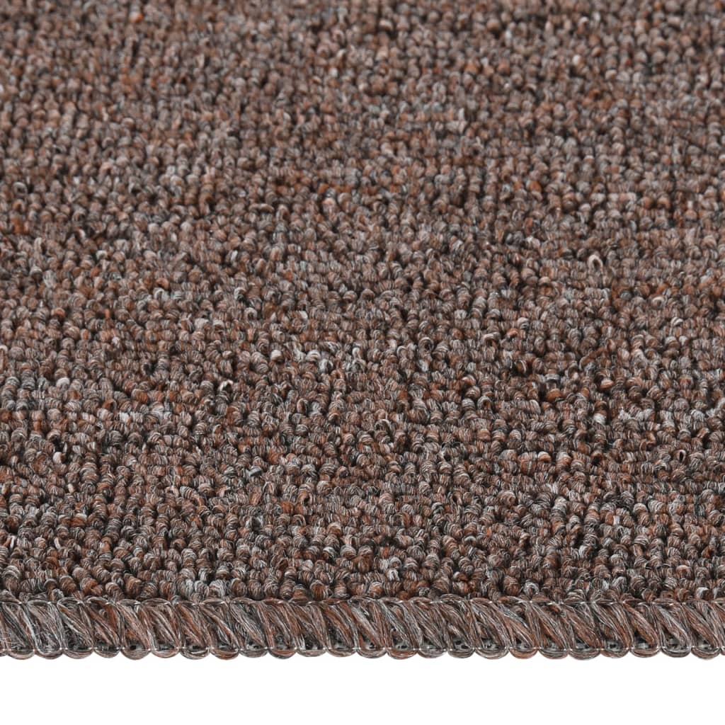 VIDAXL-Treppenmatten 15 St. Anti-Rutsch rechteckig 75 x 20 cm Braun