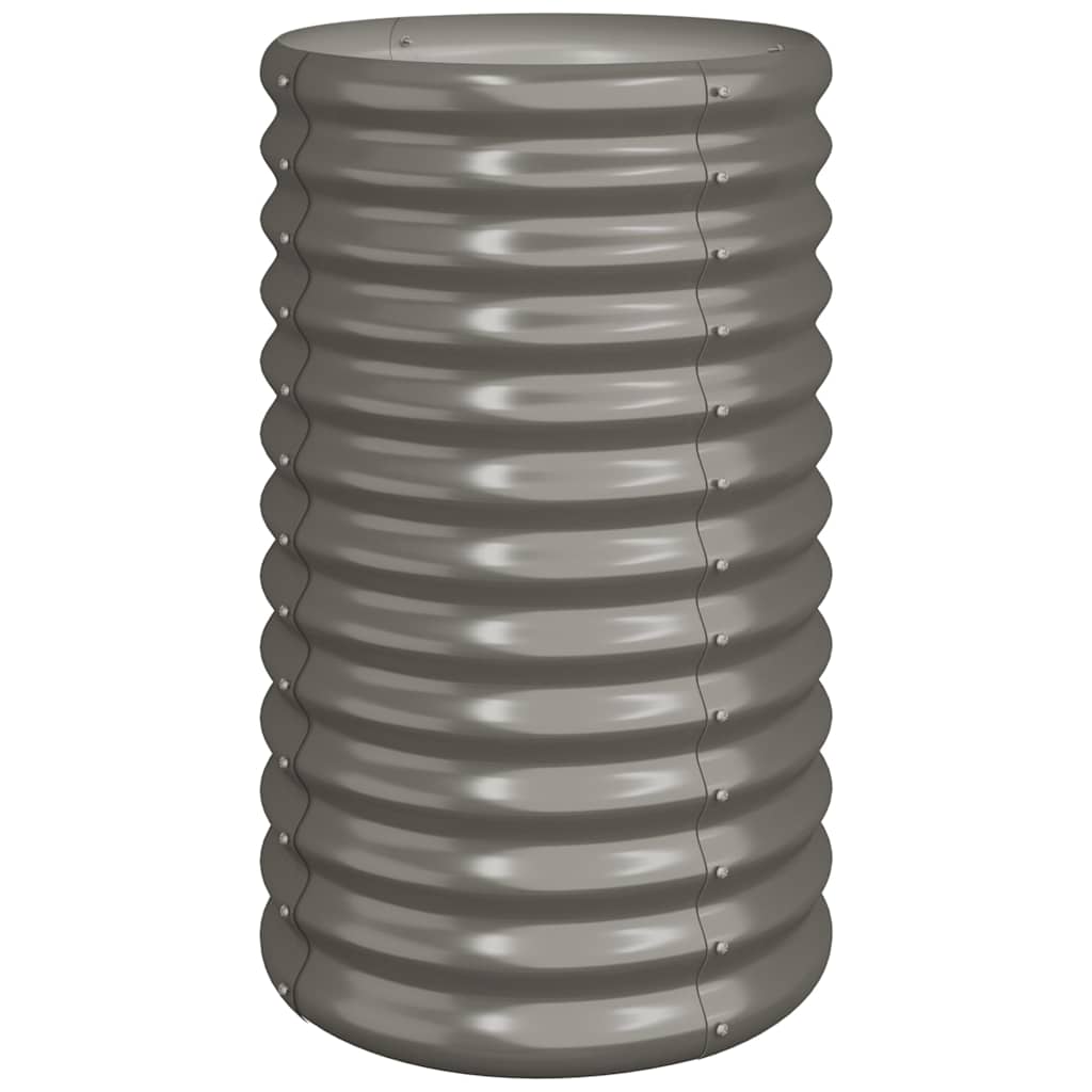 VIDAXL -Planungsbox 40x40x68 cm Pulver -Stahl grau