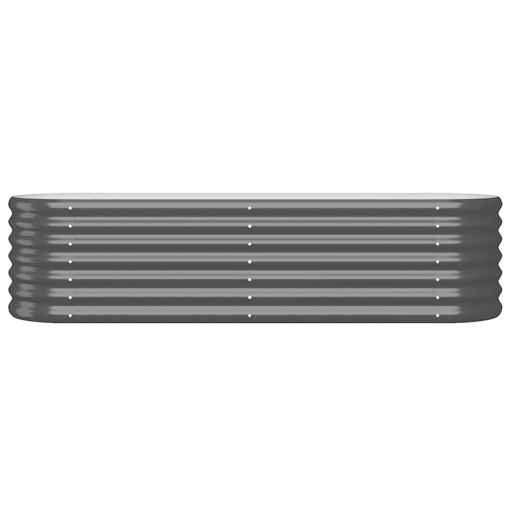VIDAXL -Pflanzer 152x40x36 cm verzinkter Stahl -Anthrazit -Verschärfen