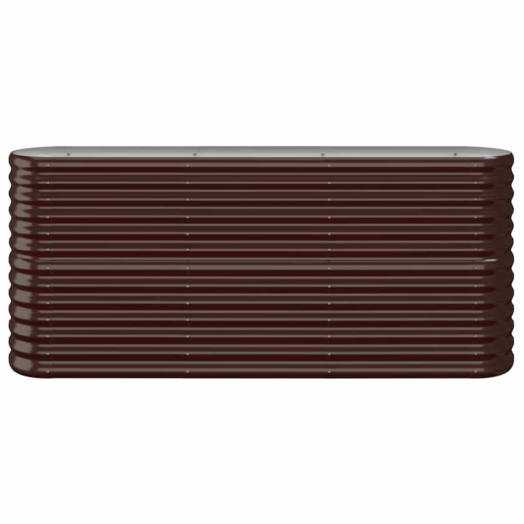 Vidaxx Pflanzgefäß 152x40x68 cm verzinkter Stahl braun