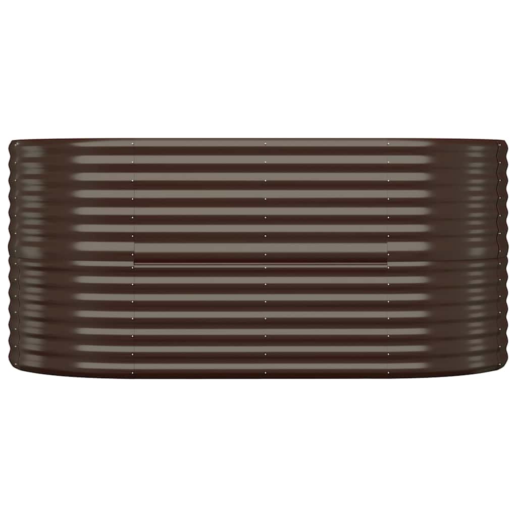 Vidaxx Pflanzgefäß 152x80x68 cm verzinkter Stahl braun