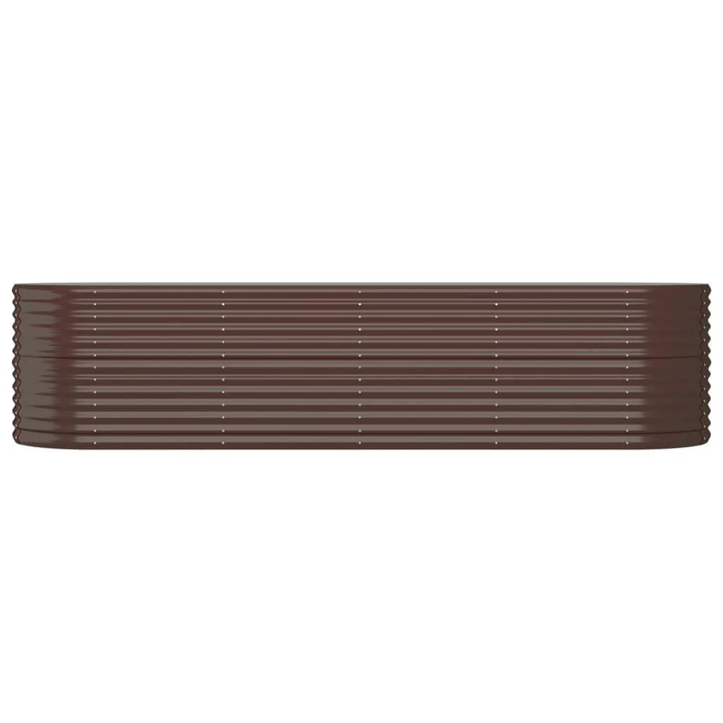 VIDAXL -Planungsbox 296x80x68 cm Pulver -Stahlbraun
