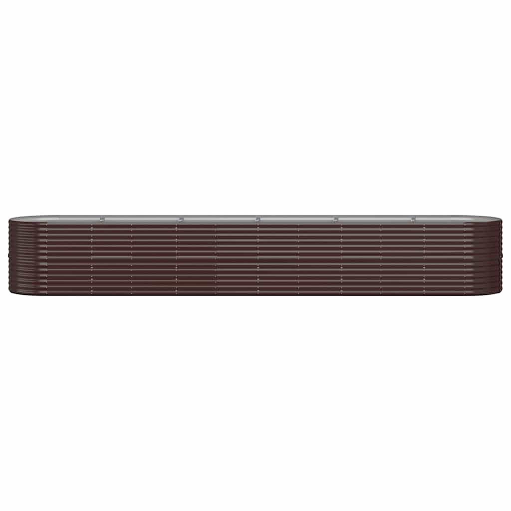 Vidaxx Pflanzgefäß 440x80x68 cm verzinkter Stahl braun