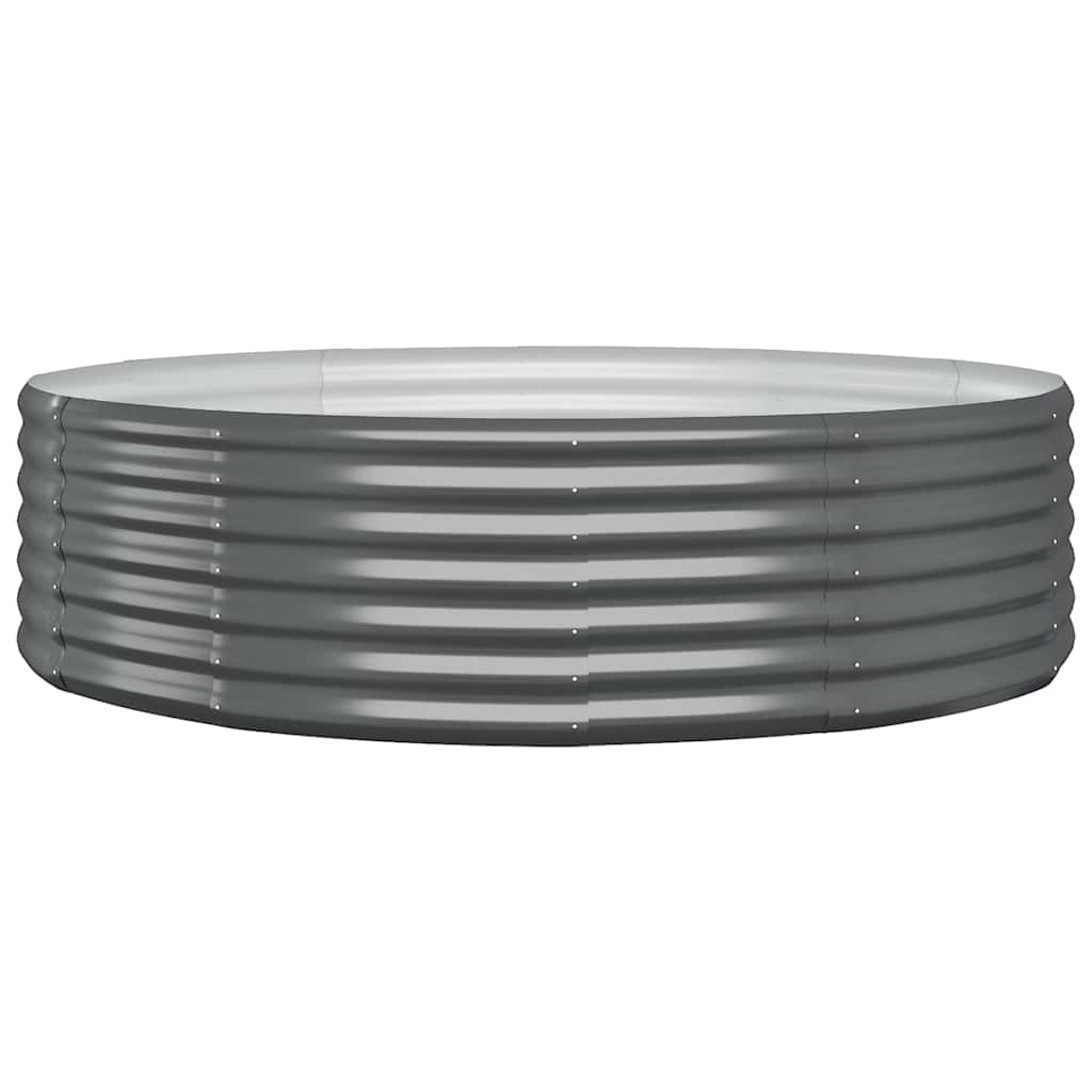 VIDAXL -Planungsbox 140x140x36 cm Pulver -beschichteter Stahl -Anthrazit -Verschärfen