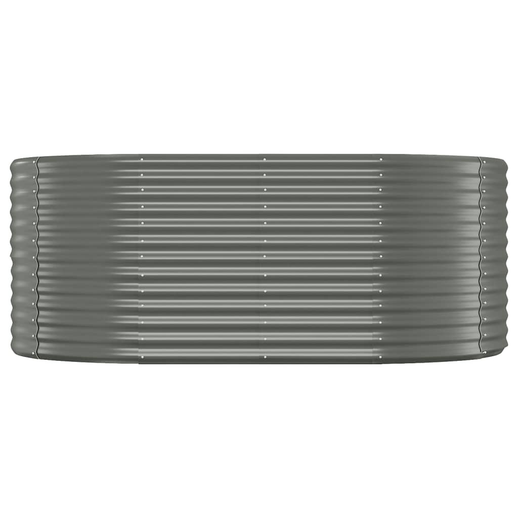 Vidaxx Pflanzgefäß 175x100x68 cm pulverbeschichteter Stahl grau