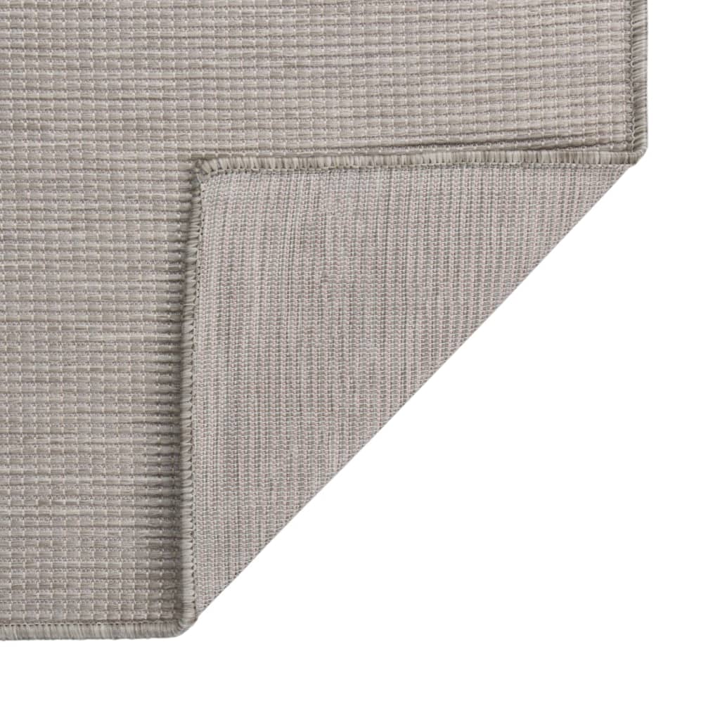 Vidaxx Outdoor-Teppich flach gewebt 80x250 cm hellgrau