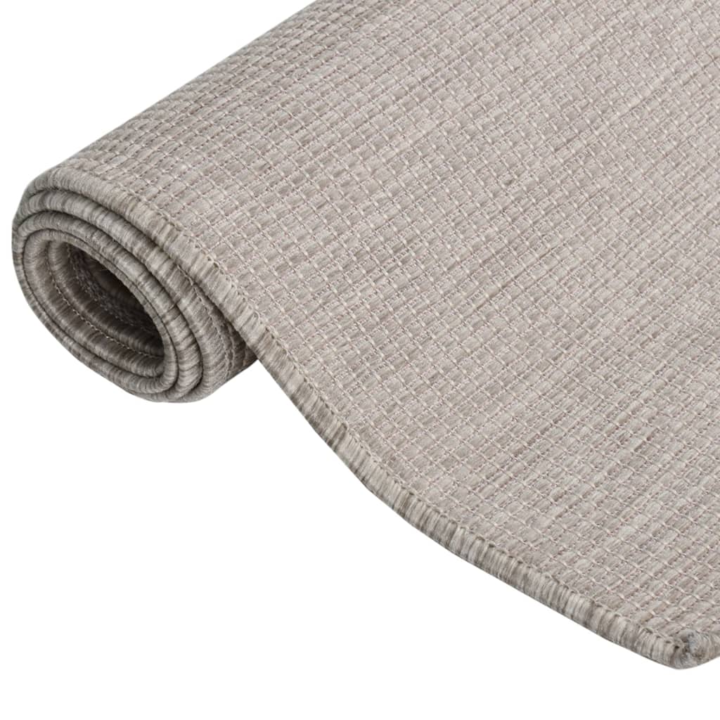 Vidaxx Outdoor-Teppich flach gewebt 100x200 cm hellgrau