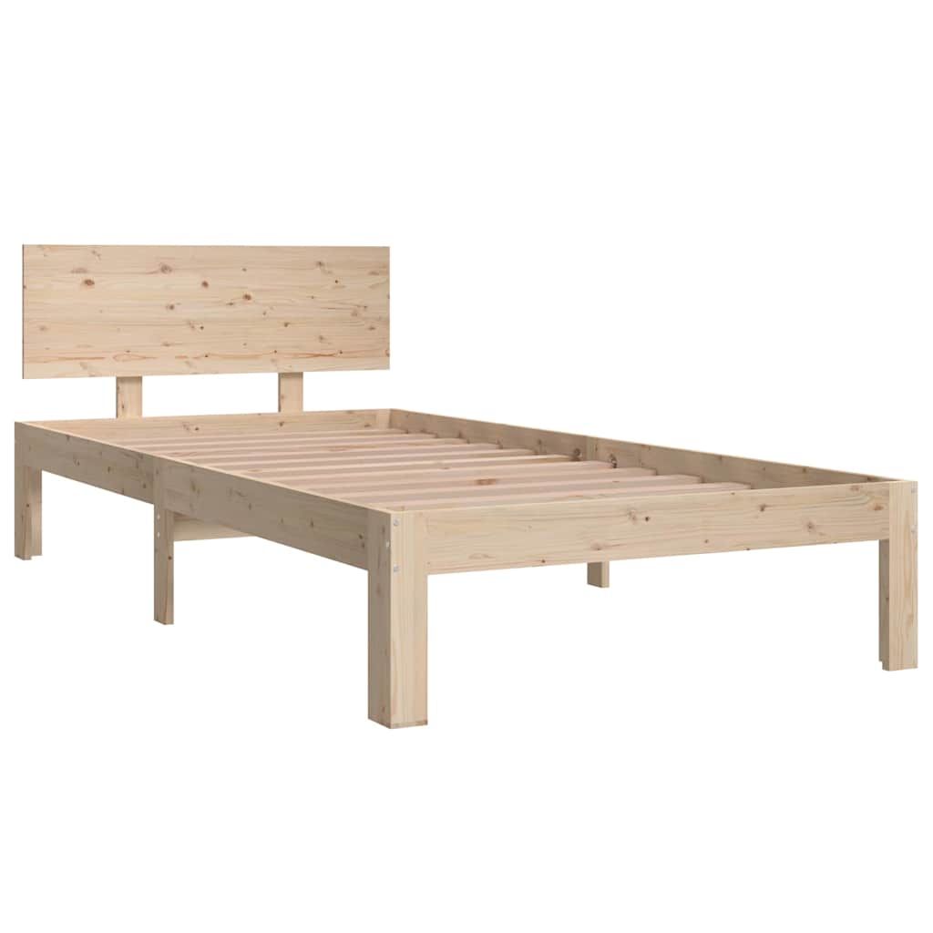 Vidaxl bedframe massief hout 90x190 cm