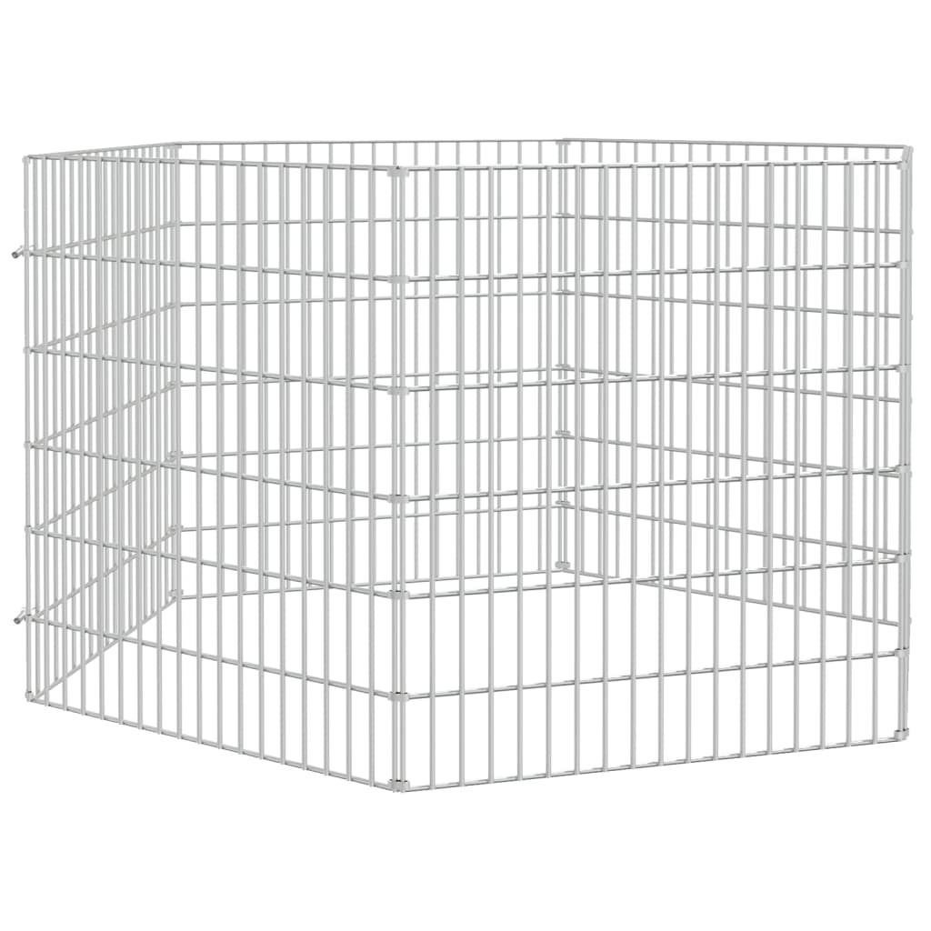 Vidaxl Tierheim 6 Panels 54x60 cm verzinktes Eisen