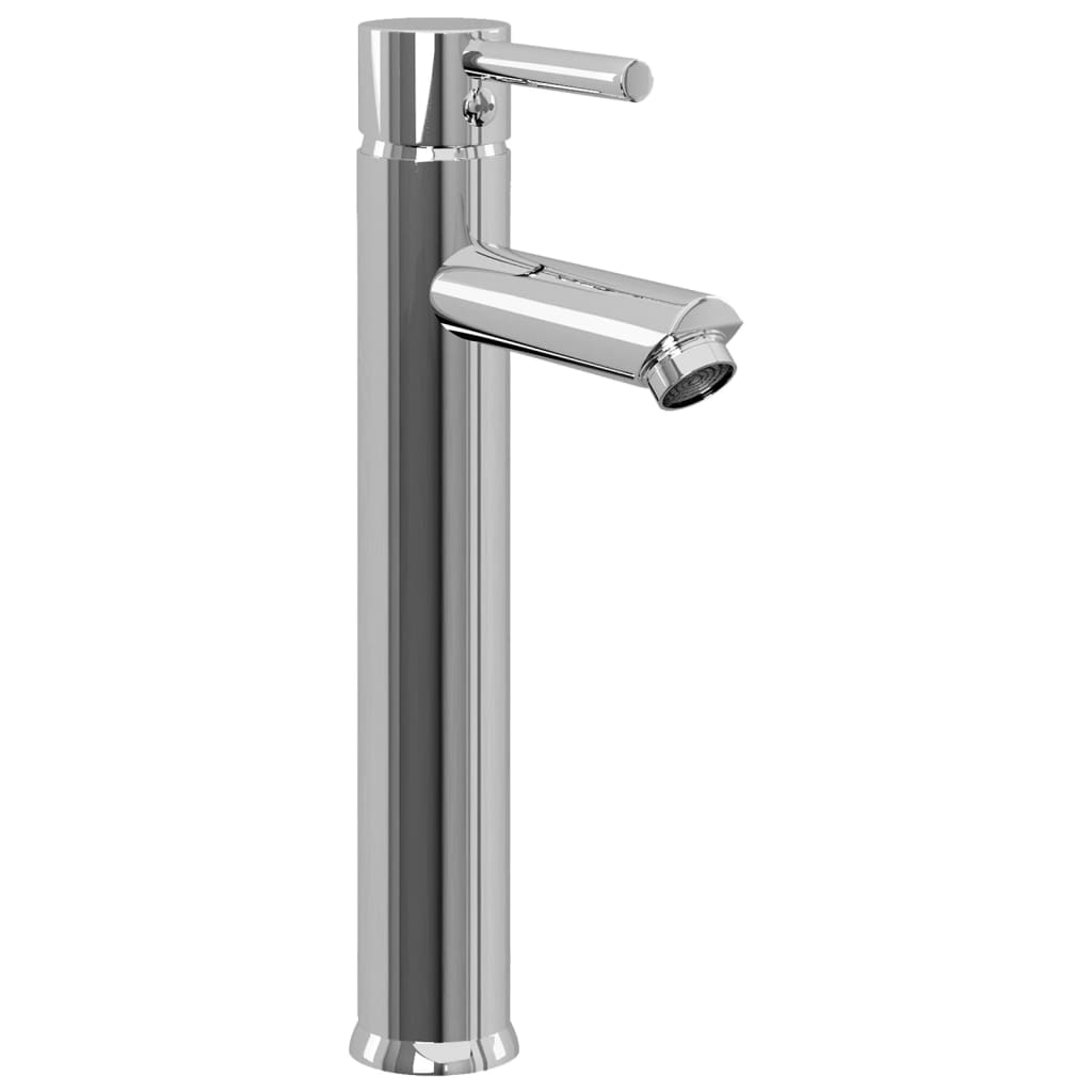 Vidaxl-Waschbecken mit Wasserhahn und Pop-up-Abflussmatte gemäßigtes Glas