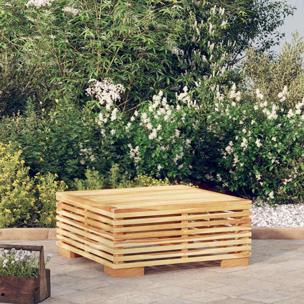 Vidaxl tuintafel 69,5x69,5x31 cm massief teakhout