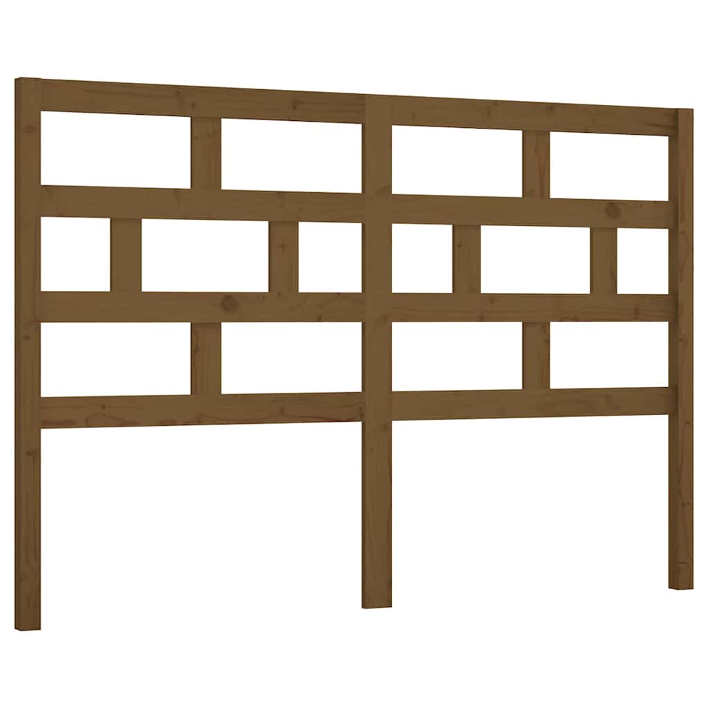 Vidaxl hoofdbord 141x4x100 cm massief grenenhout honingbruin