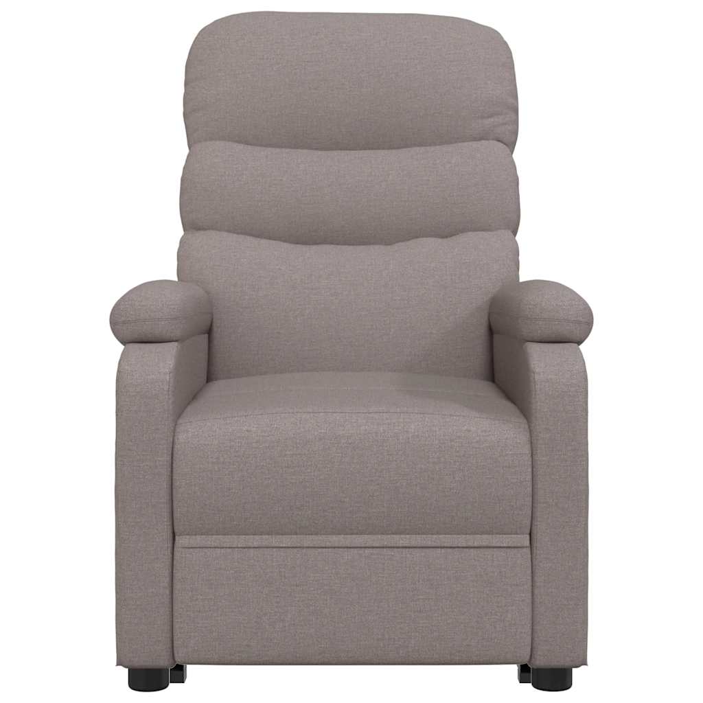 Vidaxl fauteuil verstelbaar stof taupe