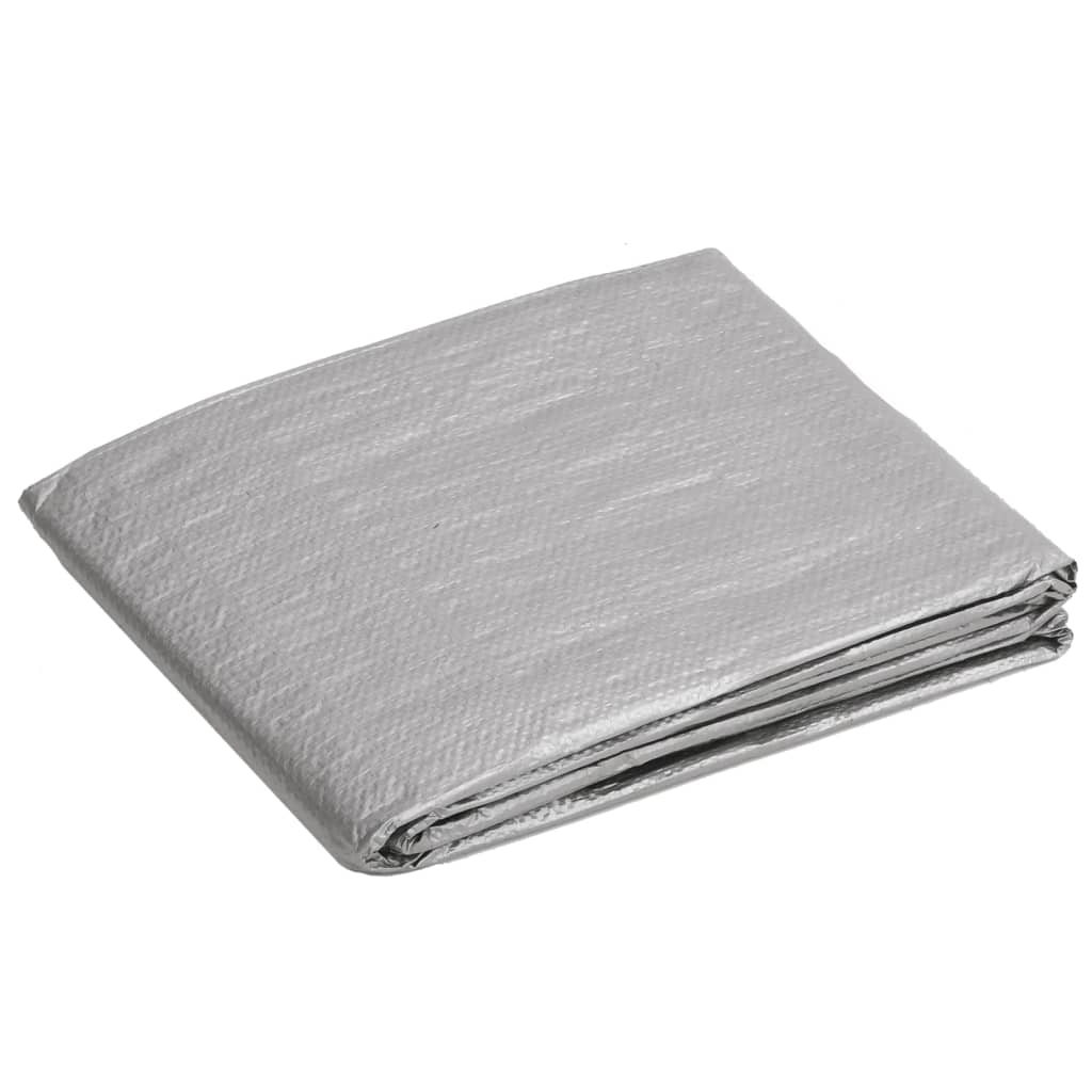 VIDAXL -Gerät 90 g m² 8x10 m HDPE Grau
