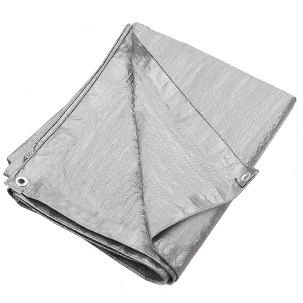 VIDAXL -Gerät 90 g m² 8x12 M HDPE Grau