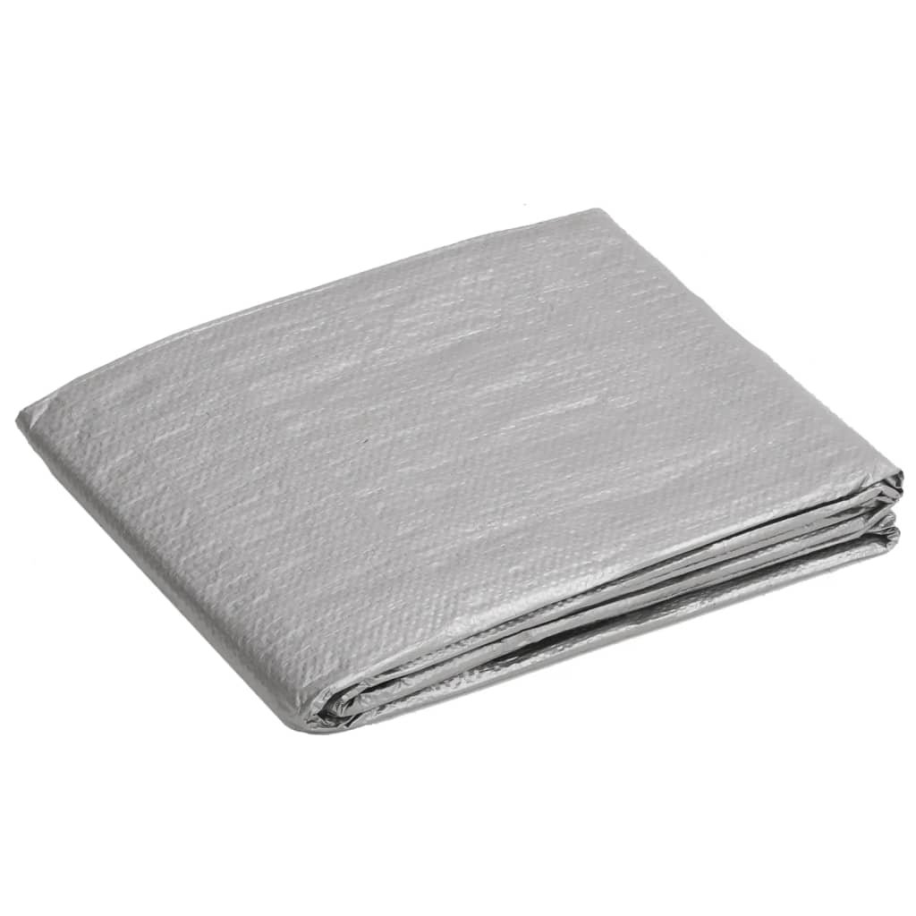 VIDAXL -Gerät 90 g m² 8x12 M HDPE Grau