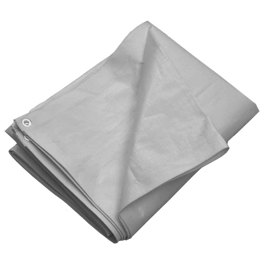 VIDAXL -Gerät Segel 260 g m² 6x10 m HDPE Grau