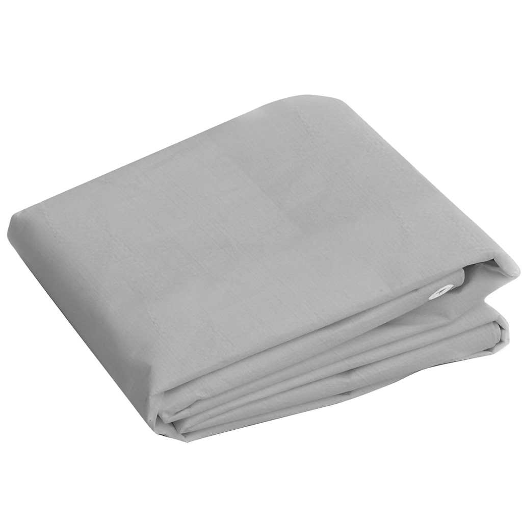 VIDAXL -Gerät Segel 260 g m² 6x10 m HDPE Grau