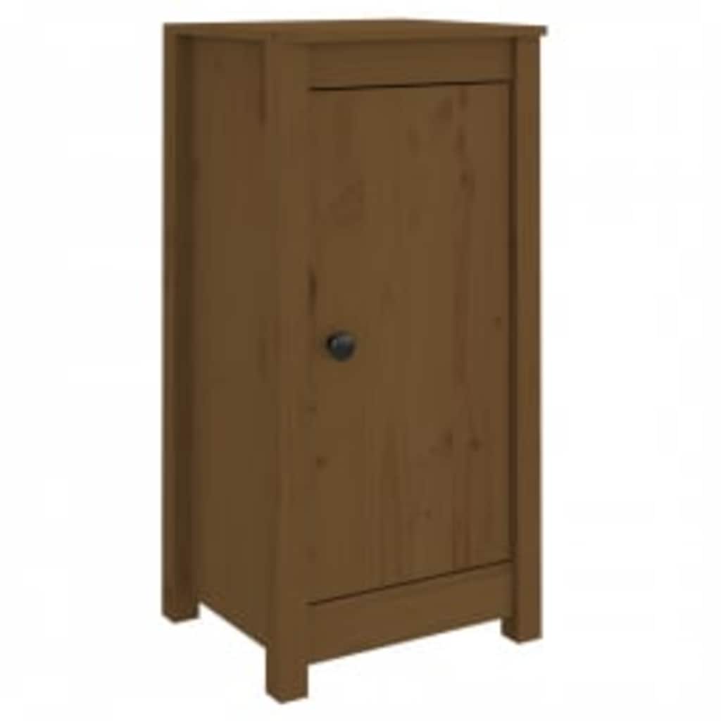 Vidaxl dressoir 39x35x80 cm massief grenenhout honingbruin