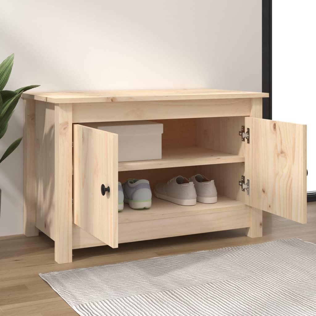 Vidaxx Schuhschrank 70x38x45,5 cm massives Kiefernholz