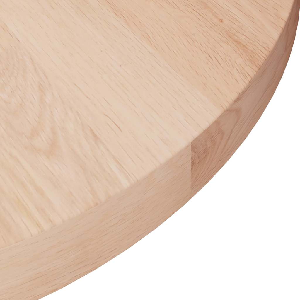 Vidaxl tafelblad rond ø40x2,5 cm onbehandeld massief eikenhout