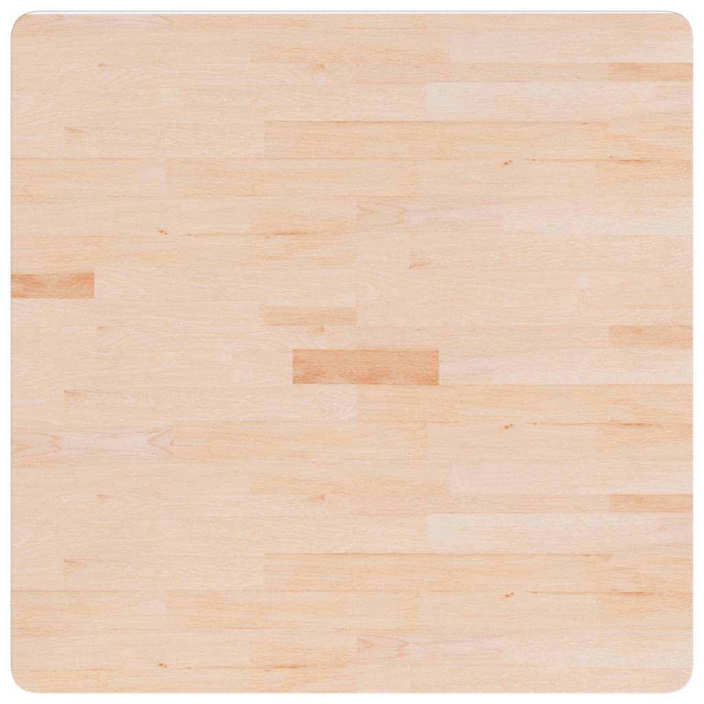Vidaxl tafelblad vierkant 80x80x2,5 cm onbehandeld massief eikenhout