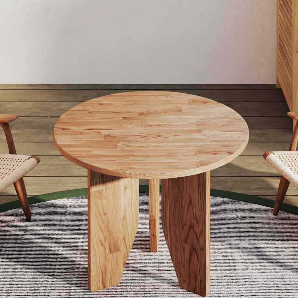 Vidaxl tafelblad rond ø50x1,5 cm behandeld massief eiken lichtbruin