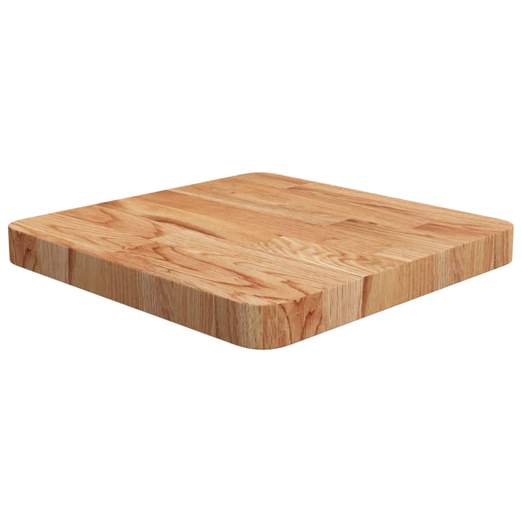 Vidaxl tafelblad vierkant 40x40x4 cm massief eikenhout lichtbruin
