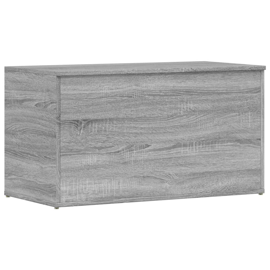 Vidaxl opbergkist 84x42x46 cm bewerkt hout grijs sonoma eikenkleurig