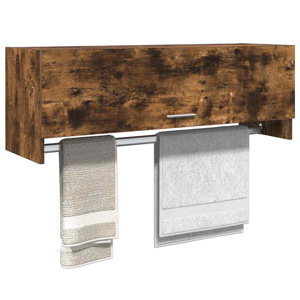 Vidaxl kledingkast 100x32,5x35 cm bewerkt hout gerookt eikenkleurig