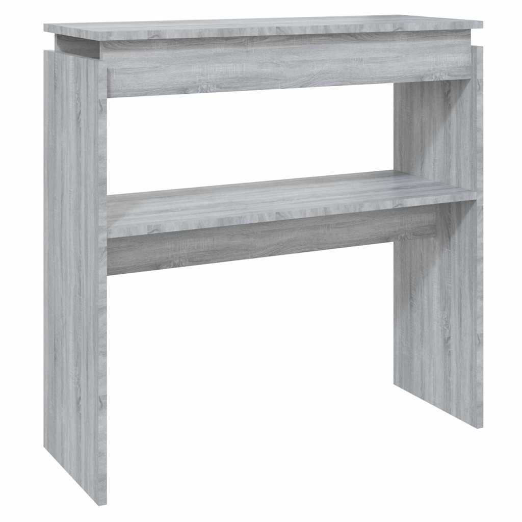 Vidaxl wandtafel 80x30x80 cm bewerkt hout grijs sonoma eikenkleurig