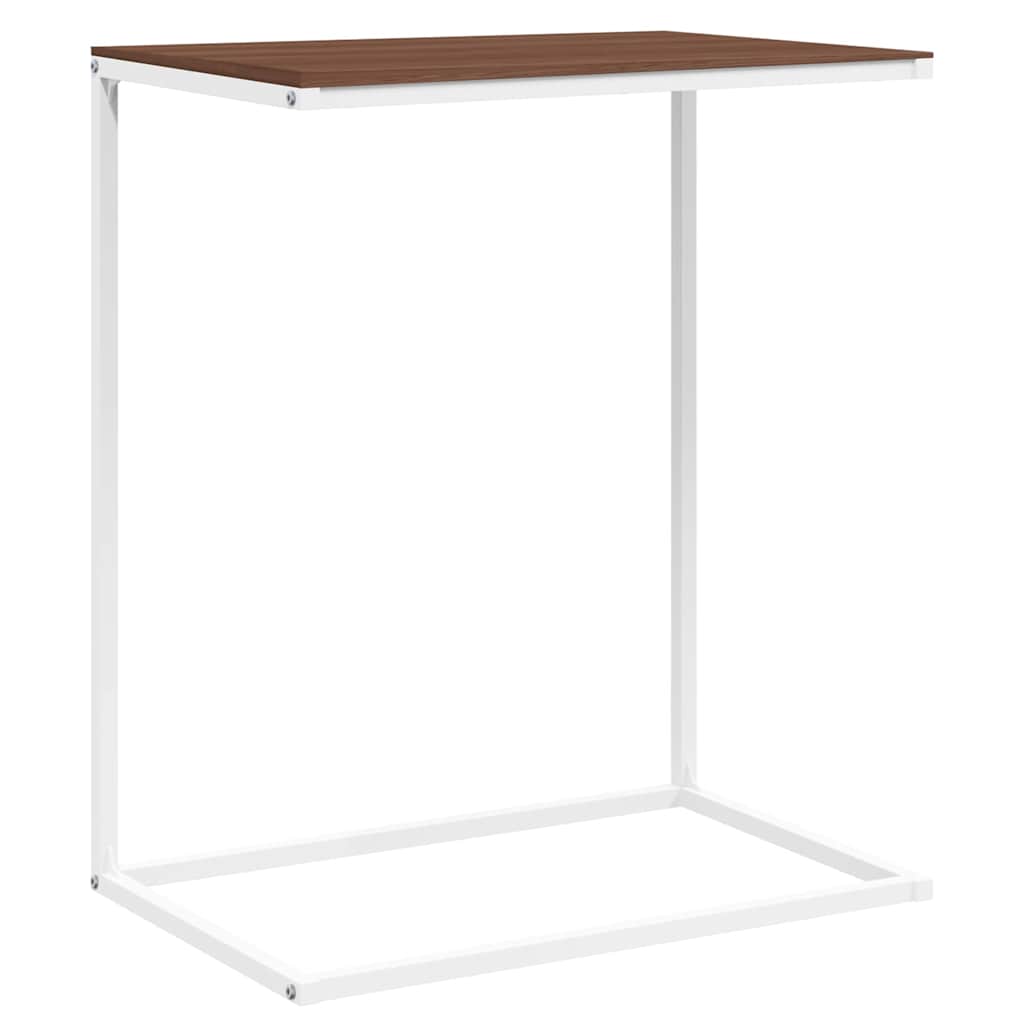 Vidaxl bijzettafel 55x35x66 cm bewerkt hout wit