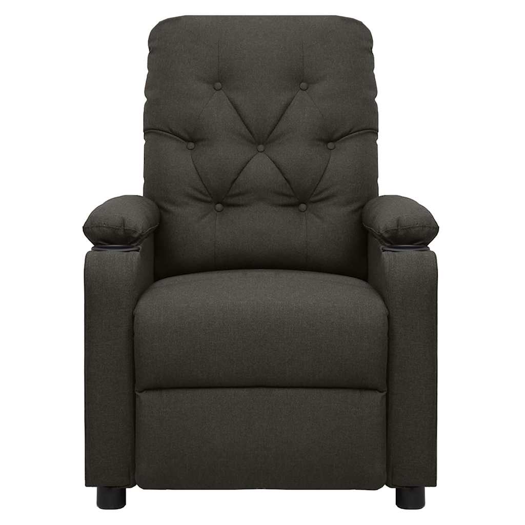 Vidaxl massagestoel elektrisch stof taupe