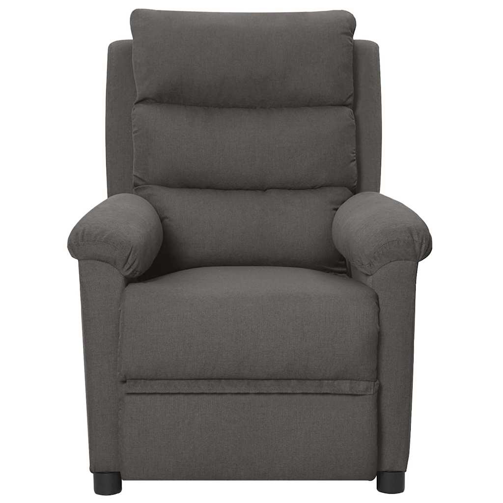 Vidaxl massagestoel elektrisch stof donkergrijs
