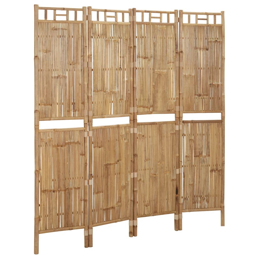 Vidaxl kamerscherm met 4 panelen 160x180 cm bamboe