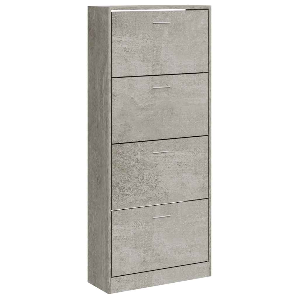 Vidaxx Schuhschrank 63x24x147 cm Holzwerkstoff betongrau