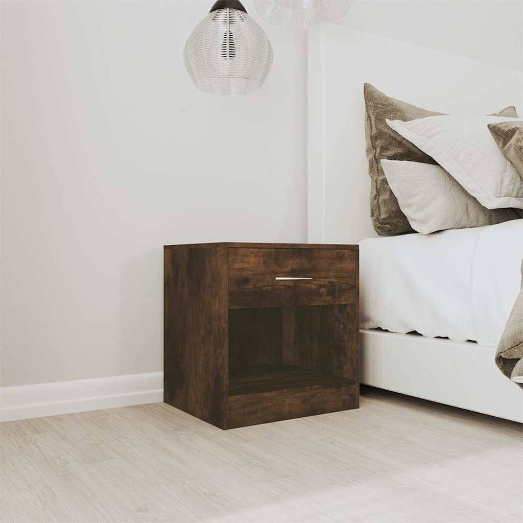 Vidaxl nachtkastjes met lade 2 st gerookt eikenkleurig