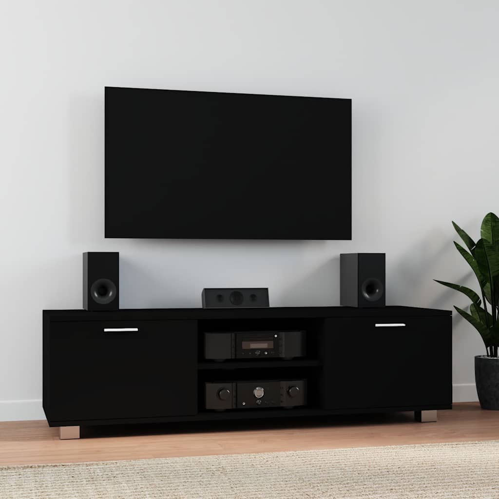 Vidaxl tv-meubel 140x40,5x35 cm bewerkt hout zwart