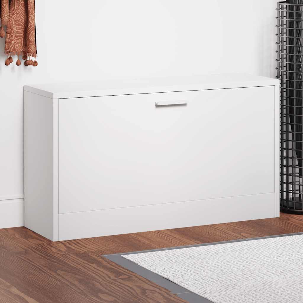 Vidaxx Schuhregal 80x24x45 cm lackiertes Holz Hochglanz weiß
