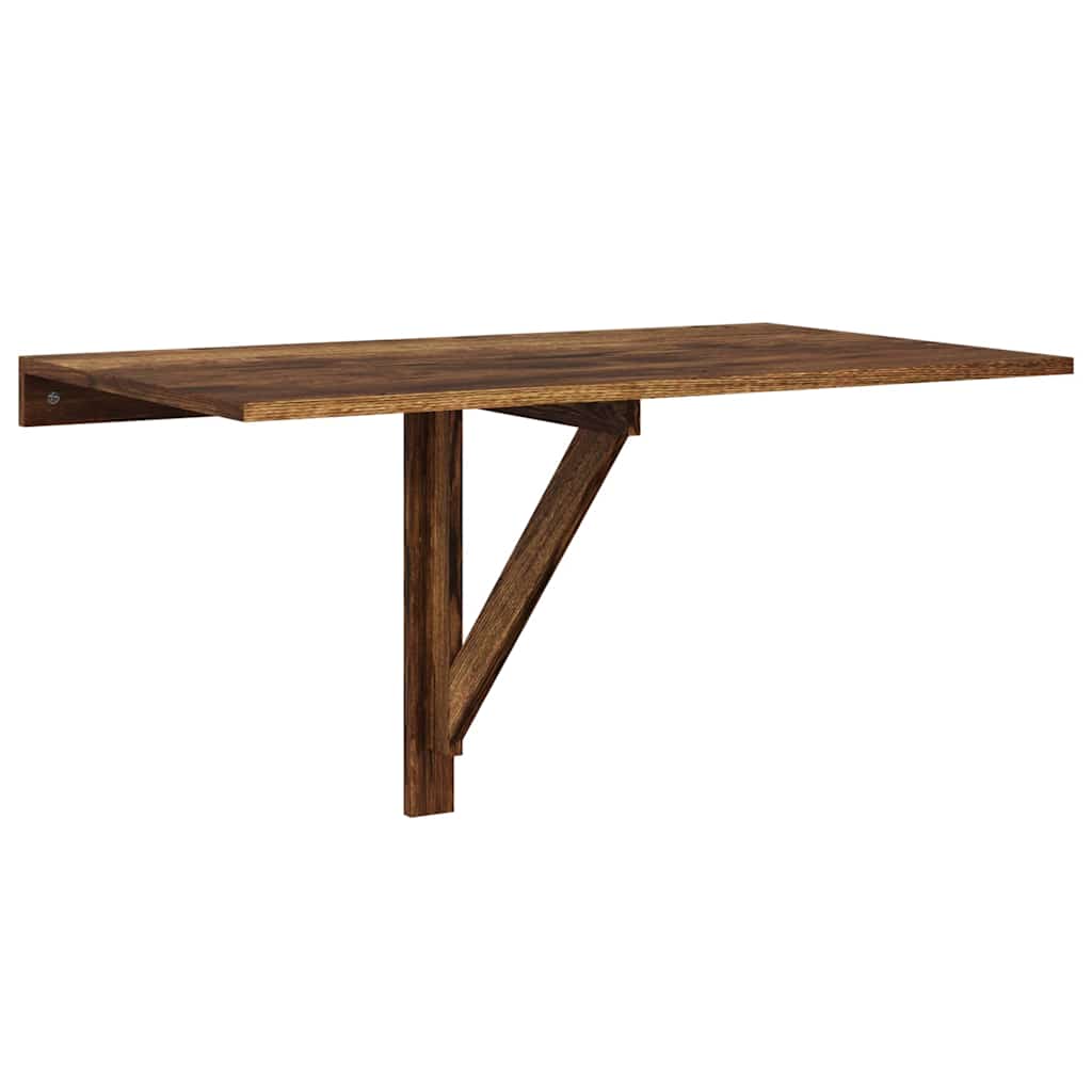 Vidaxl wandtafel inklapbaar 100x60x56 cm bewerkt hout gerookt eiken