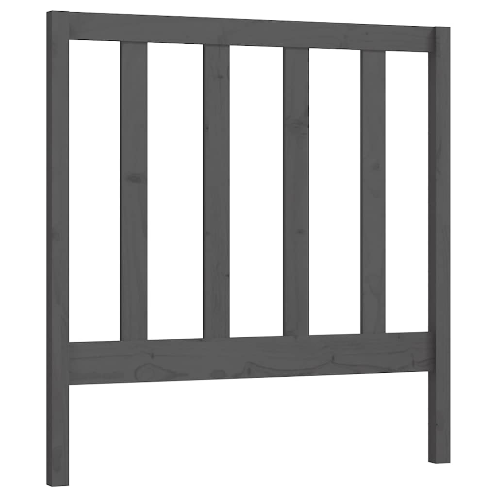 Vidaxl hoofdbord 96x4x100 cm massief grenenhout grijs