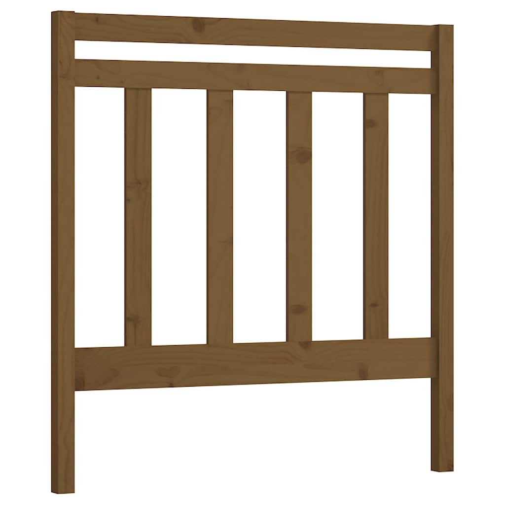 Vidaxl hoofdbord 106x4x100 cm massief grenenhout honingbruin