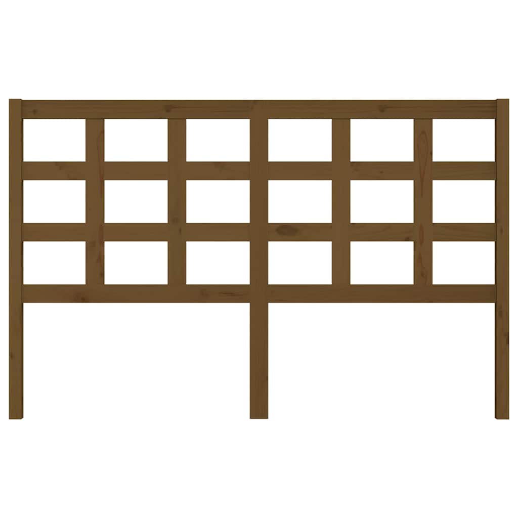 Vidaxl hoofdbord 156x4x100 cm massief grenenhout honingbruin