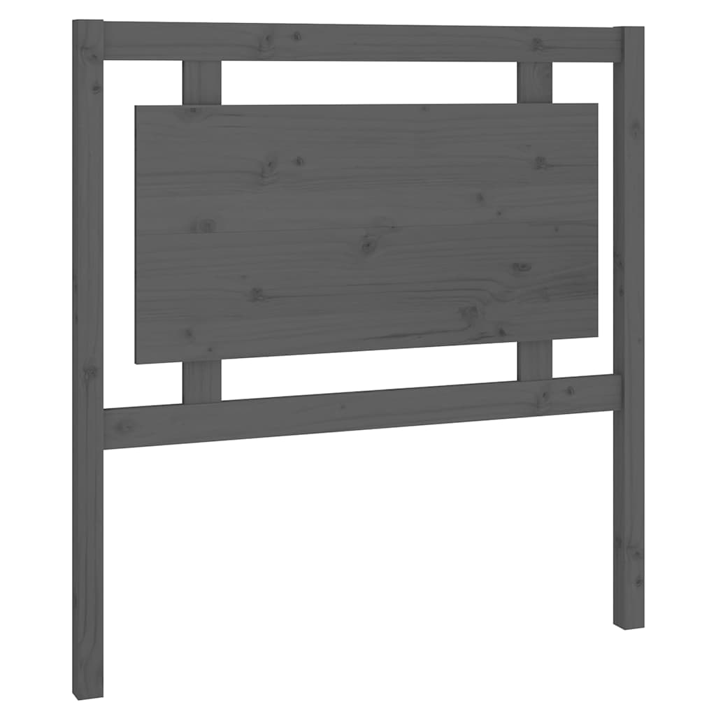 Vidaxl hoofdbord 95,5x4x100 cm massief grenenhout grijs