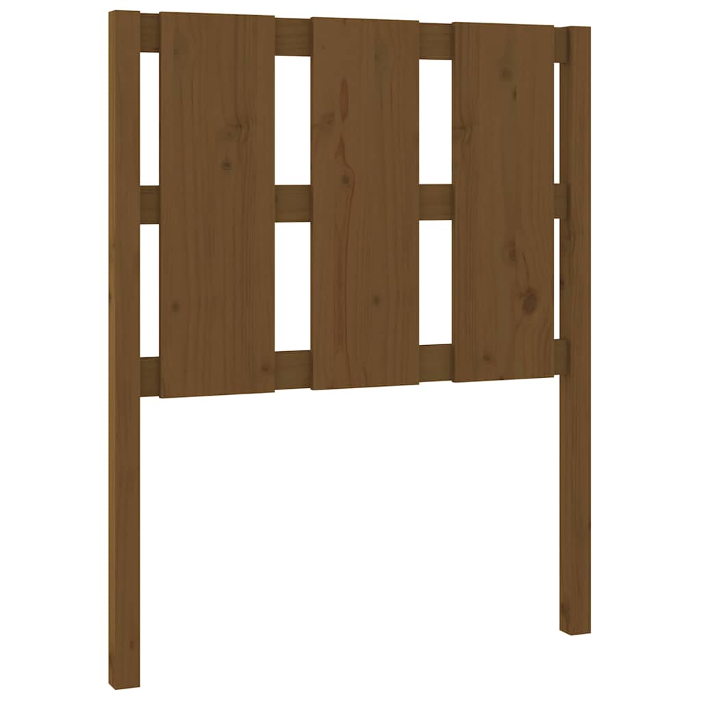 Vidaxl hoofdbord 80,5x4x100 cm massief grenenhout honingbruin
